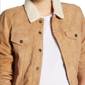 Levi’s Strauss&CO. Suede Sherpa Trucker Jacket XS